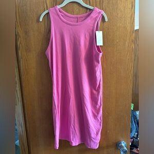 Hot Pink Ribbed Knit Tank Dress—A New Day Target NWT